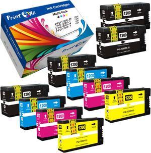 PGI-1200 XL Compatible 2 Sets + 2 Black (Pigment Ink) 10 Ink Cartridges 4 BK, 2 Cyan, 2 Magenta, & 2 Yellow High Yield PGI 1200 for Canon MAXIFY Printers MB2320 MB2020 MB2350 MB2050 MB2120 MB2720