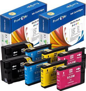 932XL & 933XL Compatible 8 Ink Cartridges (2 Sets) Replacement for HP  (2 Black, 2 Cyan, 2 Magenta, 2 Yellow)