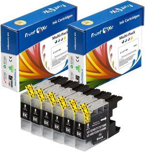 6 Premium BLACK Ink Cartridges Compatible with Brother LC-71 & LC-75 ; 6 Black LC75 . See Compatible Brother Printer Models under Description