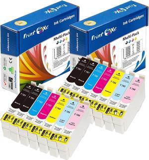 14 Ink Cartridges Epson 78 Compatible with XL Chips (4 Black, 2 Cyan, 2 Magenta, 2 Yellow, 2 Light Cyan, & 2 Light Magenta) (models under description)