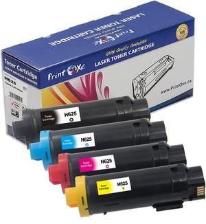 S2825 / H625 / H825 Compatible Set of 4 Toner Cartridges for Dell Color Cloud Multifunction H825cdw / H625cdw and Smart Multifunction S2825cdn Printers