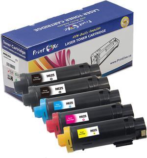 S2825 / H625 / H825 Compatible Set + BK of 5 Toner Cartridges for Dell Color Cloud Multifunction H825cdw / H625cdw and Smart Multifunction S2825cdn| 2 Black, Cyan, Magenta & Yellow |