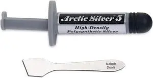 Arctic Silver 5 Thermal Cooling Compound Paste 3.5g Heatsink Paste High-Density Polysynthetic Silver with Bonus Tool (Arctic Silver with Bonus Tool)