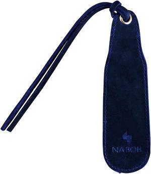 Leather Bookmark Handmade - Genuine Leather Book Marks - Perfect Bookmark for Men Women and Kids | Great Idea for Leather Gifts for Bookworms Writers Relatives and Friends Rustic Navy 1 Pack