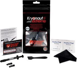 Thermal Grizzly Kryonaut Extreme Bundle The High Performance Thermal Paste for Cooling All Processors, Graphics Cards, Heat Sinks in Computers & Consoles Includes Extra Cloth, Pads & Spatula (2 Gram)