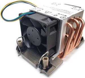 Dynatron S5 Sapphire Rapids Aluminum Fin Stack, Copper Heatpipes, Heatsink and PWM Side Blowing Fan, 300W TDP