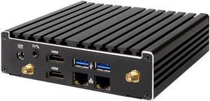 Jetway HBJC420U691Z Apollo Lake Celeron J3455 Fanless Mini PC, Dual LAN