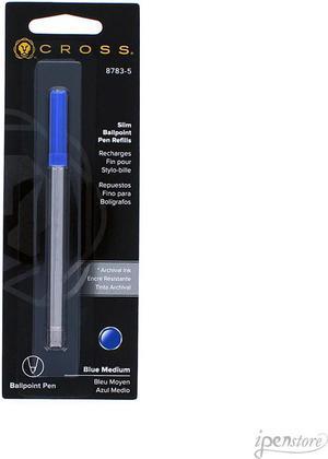 Cross Slim Ballpoint Pen Refill 8783-5, Blue Medium