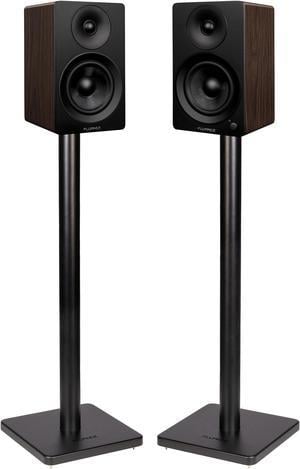 Fluance Ai41 Powered 2-Way 2.0 Stereo Bookshelf Speakers with Speaker Stands 5" Drivers 90W Amplifier for Turntable Bluetooth 5 Wireless Music Streaming with RCA Optical Subwoofer Out (Natural Walnut)