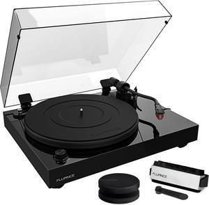 Fluance RT83 Reference High Fidelity Vinyl Turntable Record Player with Ortofon 2M Red Cartridge, Speed Control Motor, Record Weight, 3 in 1 Stylus and Record Cleaning Vinyl Accessory Kit