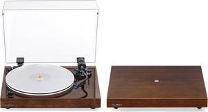 Fluance RT85 Reference High Fidelity Vinyl Turntable Record Player with Ortofon 2M Blue Elliptical Cartridge And Anti-Vibration Wood Isolation Base - Natural Walnut