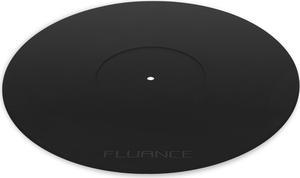 Fluance Turntable Platter Mat (Rubber Black) - Durable Audiophile Grade Silicone Design for Vinyl Record Players (PFHTRP)