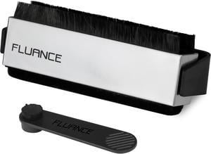 Fluance Vinyl Record & Stylus Cleaning Kit with 2-in-1 Anti-static Carbon Fiber & Soft Velvet LP Brush and Stylus Brush (VB52)