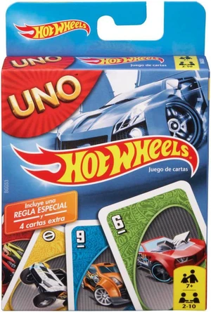 UNO Cards with Hot Wheels Graphics Theme UNO Cards with Hot Wheels Graphics Theme
