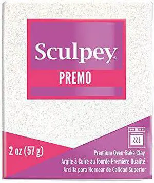 Sculpey Polymer Clay Frost White Glitter