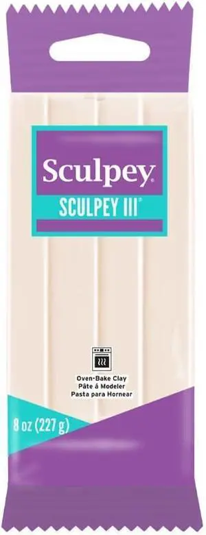 Sculpey III Polymer Clay - Translucent 8 oz