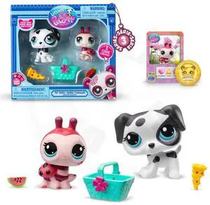 Littlest Pet Shop Series 3 - Picnic Pair Dalmatian and Ladybug