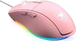 Cougar Minos XT Pink Gaming Mouse with RGB Lighting and ADNS-3050 Optical Gaming Senso
