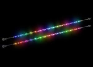 Cougar Superior RGB Led Strip Set for Computer Case: 1 Set 2 pcs, Each Strip has 15 LEDs, 17.71 inch, 5V RGB Motherboard Connections, Support 100 Amazing Visual Effects