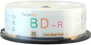 XtremPro BD-R 6X 25GB 135Min Blu-Ray 25 Pack Blank Discs in Spindle - 11051