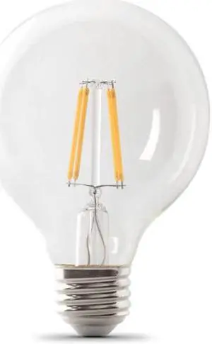 Feit Electric  BPG2575/850/FIL/LED 75w Equivalent G25 soft white dimmable led light bulb