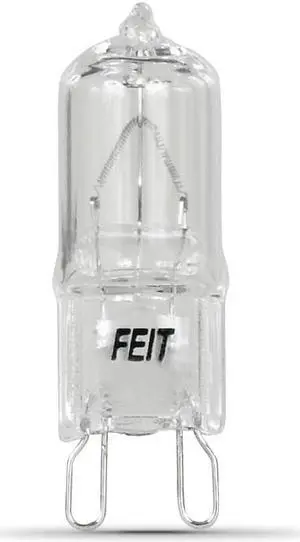 Feit Electric BPQ40/G9/RP   A  40-Watt T4 Bright White Halogen Light bulb 2 pack .