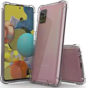 AquaFlex Transparent Anti-Shock Clear Case Slim Cover for Samsung Galaxy A51