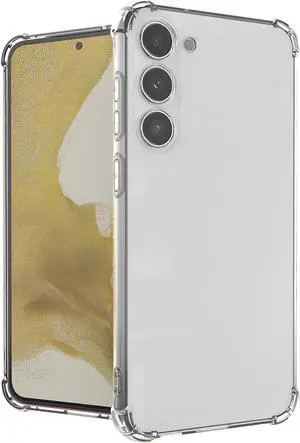 Clear Flex TPU Skin Case Phone for Samsung Galaxy S23 Plus (Cupped Camera Lens)