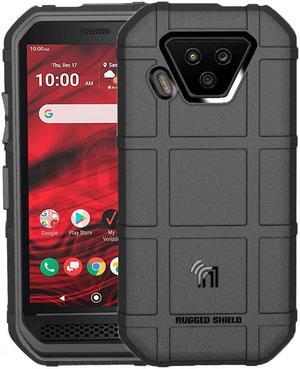 Black Tactical Rugged Shield Case Cover for Verizon Kyocera DuraForce Ultra 5G