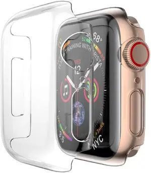 Case for Apple Watch (SERIES 4, 40mm) - Clear Hard Shell Screen Guard Cover