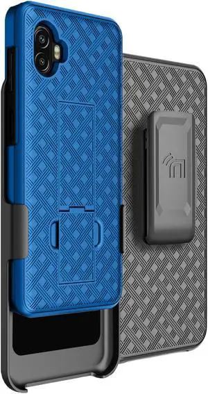 Cobalt Blue Case Cover Stand Belt Clip Holster for Samsung Galaxy XCover 6 Pro