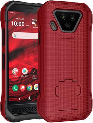 Red Slim Hard Case Cover with Kickstand for Verizon Kyocera DuraForce Ultra 5G