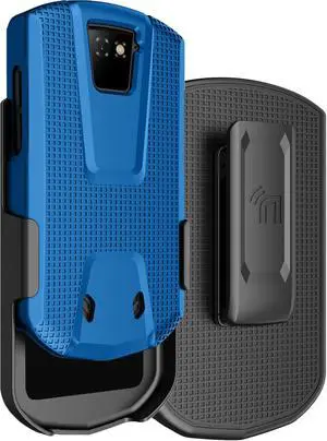 Hard Case Cover and Belt Clip Holster for Unihertz Titan Pocket Phone - Blue