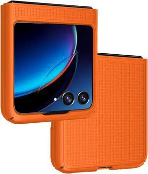Bright Orange Hard Protector Case Slim Cover for Motorola RAZR Plus (2023) RAZR+