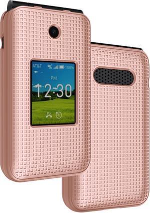 Rose Gold Pink Hard Case Slim Phone Cover for AT&T Cingular Flex 2 (Debut Flex)
