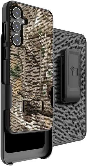 Slim Case and Belt Clip Combo for Samsung Galaxy S23 FE Phone (2023) - Bush Camo