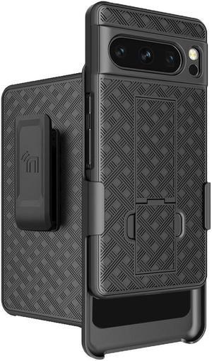 Slim Case and Belt Clip Holster Combo for Google Pixel 8 Pro (2023) - Black