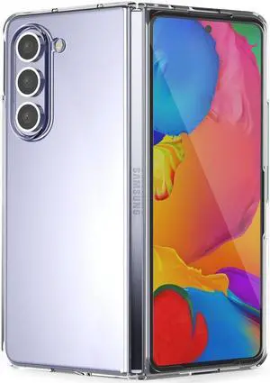 Clear Hard Case Slim Cover for Samsung Galaxy Z Fold 5 5G 2023