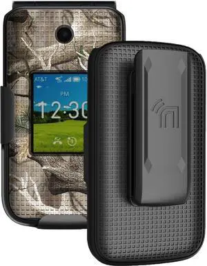 Hard Case and Belt Clip for Cingular Flex 2 Flip Phone (Debut Flex) - Camo