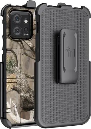 Rugged Case and Belt Clip Holster for Motorola ThinkPhone 2023 - Camo Tree