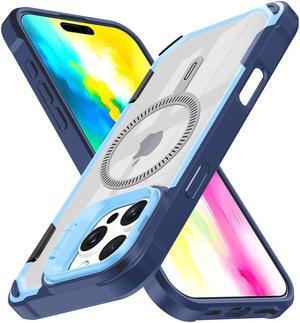 Camera Stand Case for iPhone 16 Pro Max - Compatible with MagSafe - Light Blue