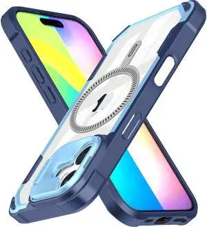 Camera Stand Case for iPhone 16 - Compatible with MagSafe - Light Blue