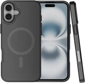 Case for iPhone 16 - Compatible with MagSafe - Matte Black