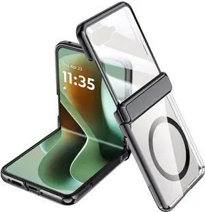 Screen Protect Case for Moto RAZR ULTRA 2025 - Compatible with MagSafe - Black