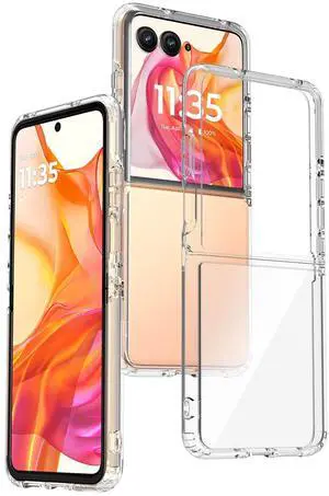 Clear Case for Motorola RAZR ULTRA 2025 Flip Phone - Slim, Transparent