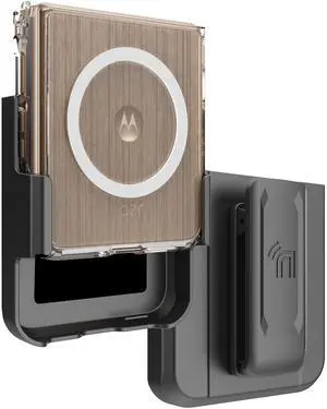 Clear Case and Belt Clip for Motorola RAZR ULTRA 2025 - Compatible with MagSafe