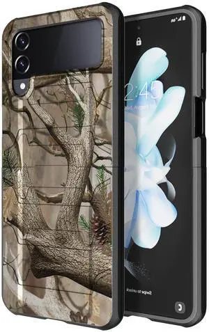 Case for Samsung Galaxy Z Flip 4, Special Ops Tactical Cover - Outdoor Camo Tree