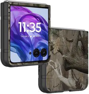 Camouflage Hard Case Slim Cover for Motorola RAZR 2024/2025 - Bush Camo