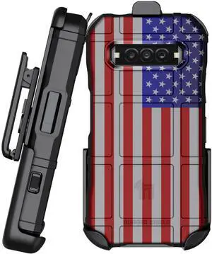 Special Ops Rugged Case and Belt Clip for Kyocera DuraForce Pro 3 - USA Flag