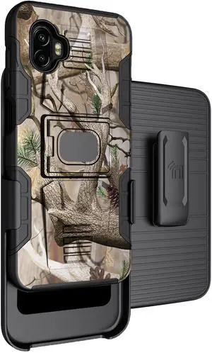 Camo Tree Woods Case Stand and Belt Clip for Samsung Galaxy XCover 6 Pro (2022)